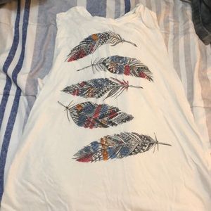 Feather thank top